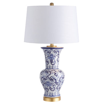 Leo 28.5" Chinoiserie LED Table Lamp - JONATHAN Y